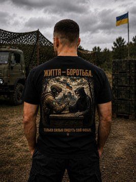 Військова футболка &laquo;Життя &mdash; боротьба&raquo; FT-006 фото