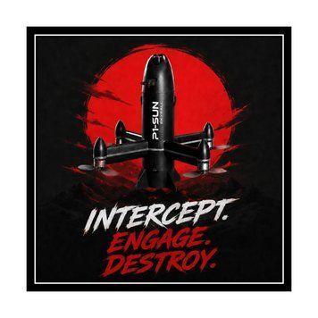 Шеврон P1-Sun Intercept Engage Destroy патч на липучці ШШІ0019 фото