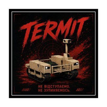 Шеврон Termit Не відступаємо Не зупиняємось патч на липучці ШШІ0012 фото
